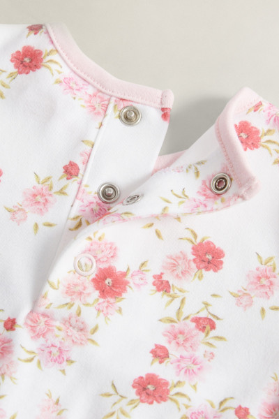 PIZSAMA GANT FLORAL SLEEPSUIT AND HAT SET - Kép 3