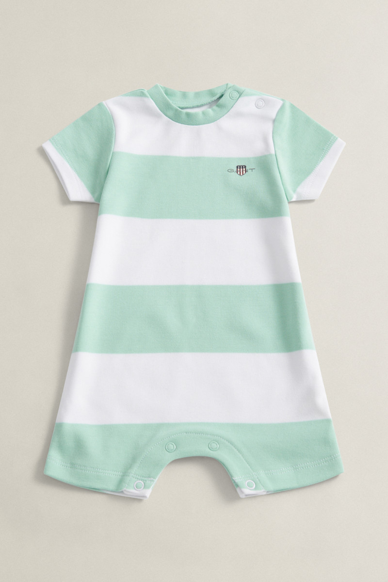 E-shop BODY GANT STRIPED SS ROMPER WASHED TURQUOISE