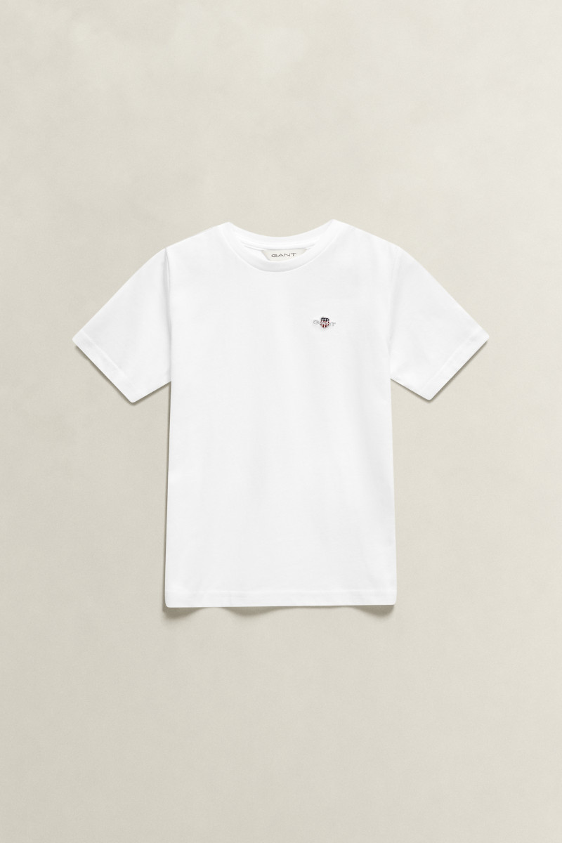 TRIČKO GANT SHIELD SS T-SHIRT WHITE