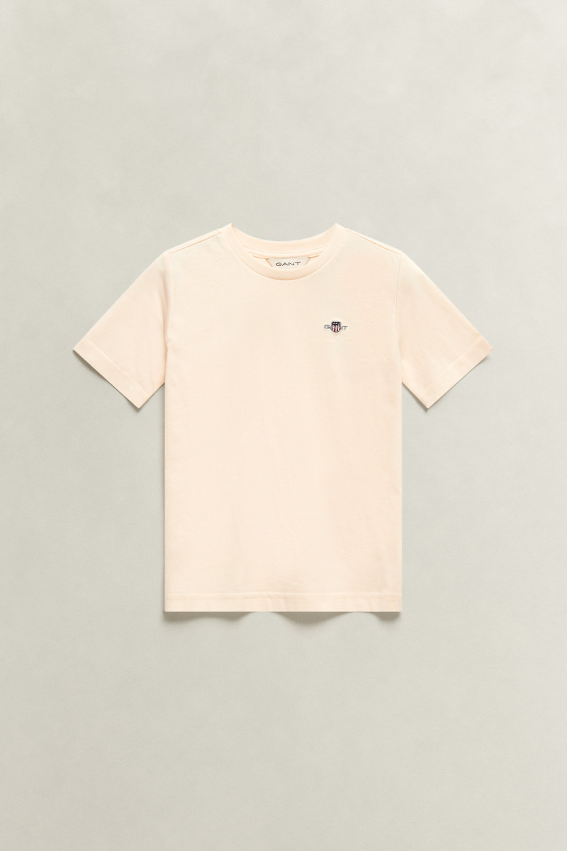 TRIČKO GANT SHIELD SS T-SHIRT CREAMED WHITE