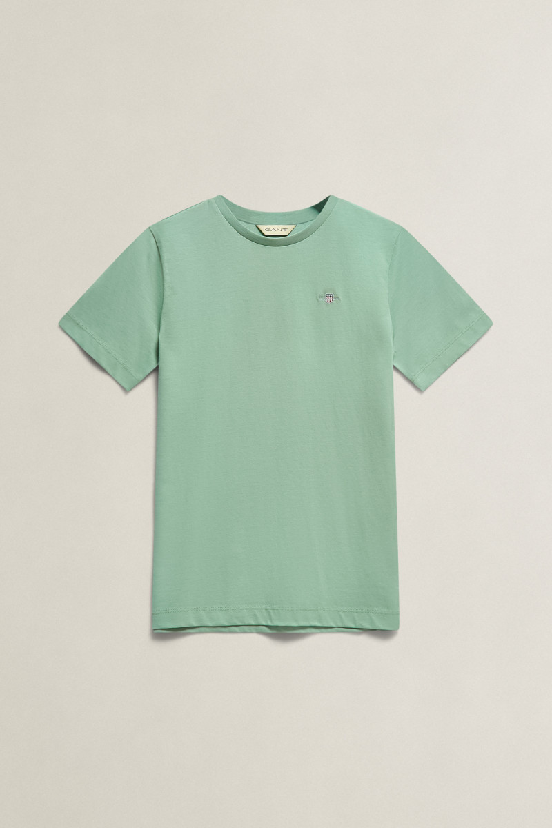 TRIČKO GANT SHIELD SS T-SHIRT WASHED TURQUOISE