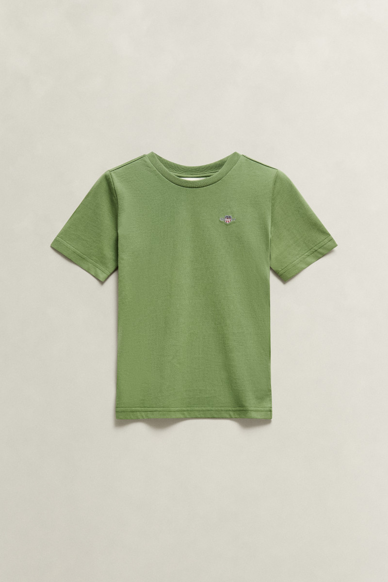 TRIČKO GANT SHIELD SS T-SHIRT HERB GREEN