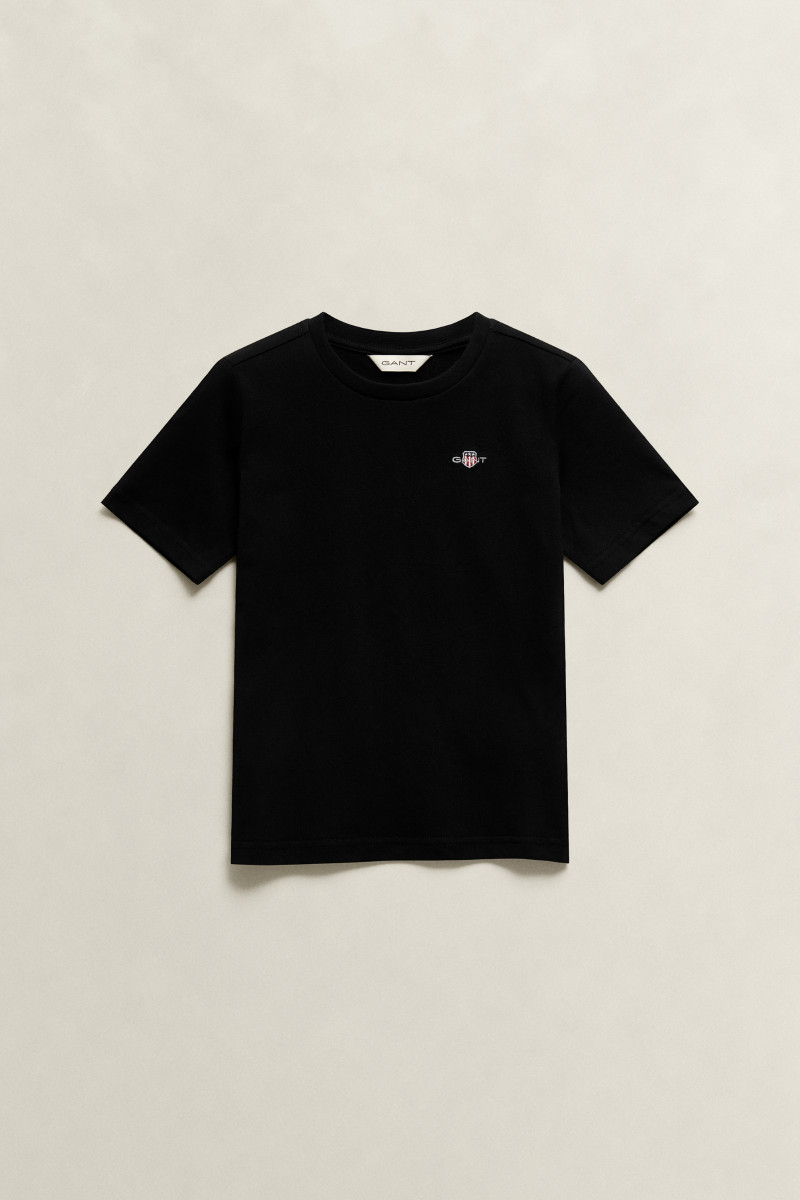 TRIČKO GANT SHIELD SS T-SHIRT BLACK
