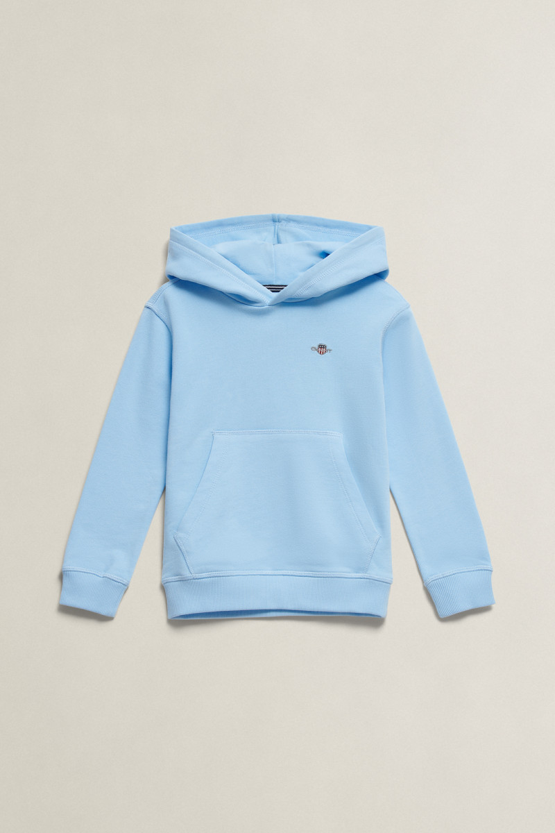 MIKINA GANT SHIELD HOODIE SKY BLUE