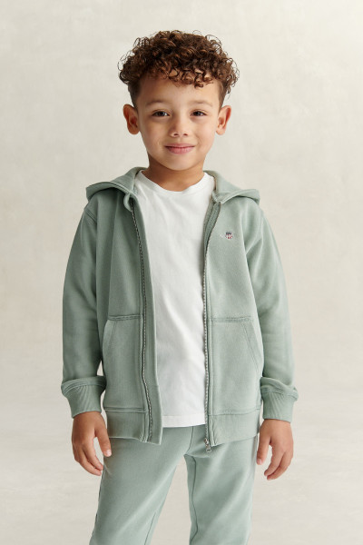 MIKINA GANT SHIELD FULL ZIP HOODIE - Fotografia č. 1