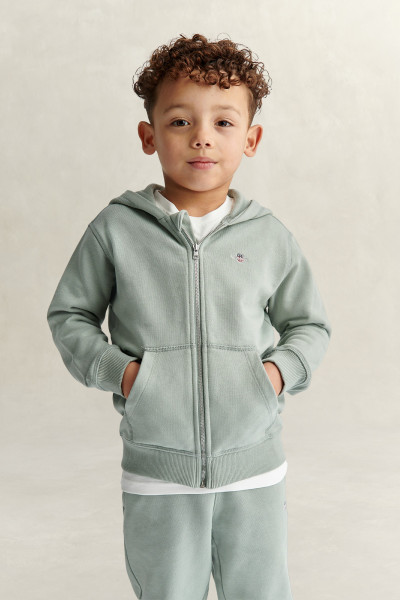 MIKINA GANT SHIELD FULL ZIP HOODIE - Fotografia č. 5