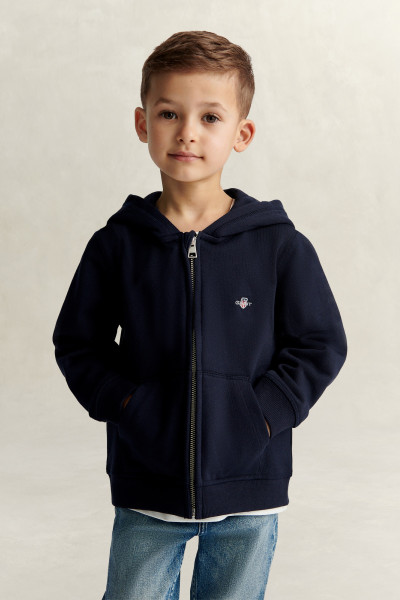 MIKINA GANT SHIELD FULL ZIP HOODIE - Fotografia č. 1