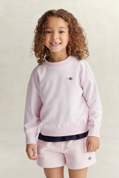 MIKINA GANT SHIELD OVERSIZE CREW NECK SWEATSHIRT - Fotografia č. 1
