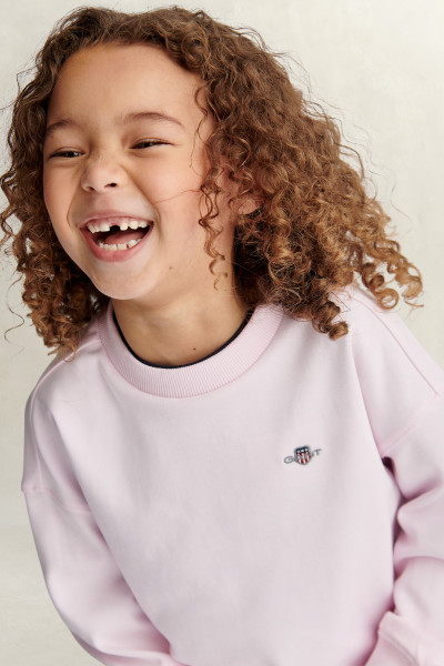 MIKINA GANT SHIELD OVERSIZE CREW NECK SWEATSHIRT - Fotografia č. 3