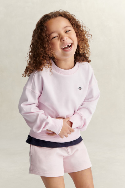 MIKINA GANT SHIELD OVERSIZE CREW NECK SWEATSHIRT - Fotografia č. 5