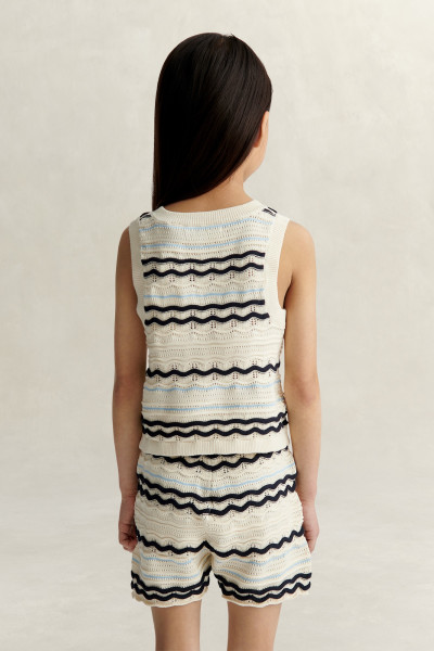 TRIČKO GANT KNITTED VEST TOP - Fotografia č. 2