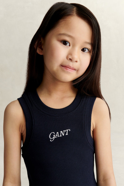 PÓLÓ GANT LOGO RIB VEST - Kép 4