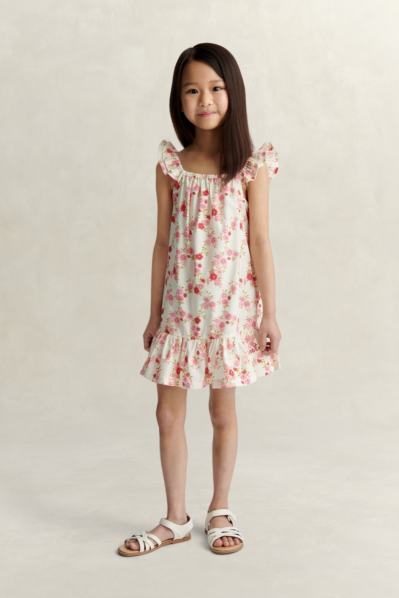 ŠATY GANT FLORAL PRINT SUMMER DRESS CREAM