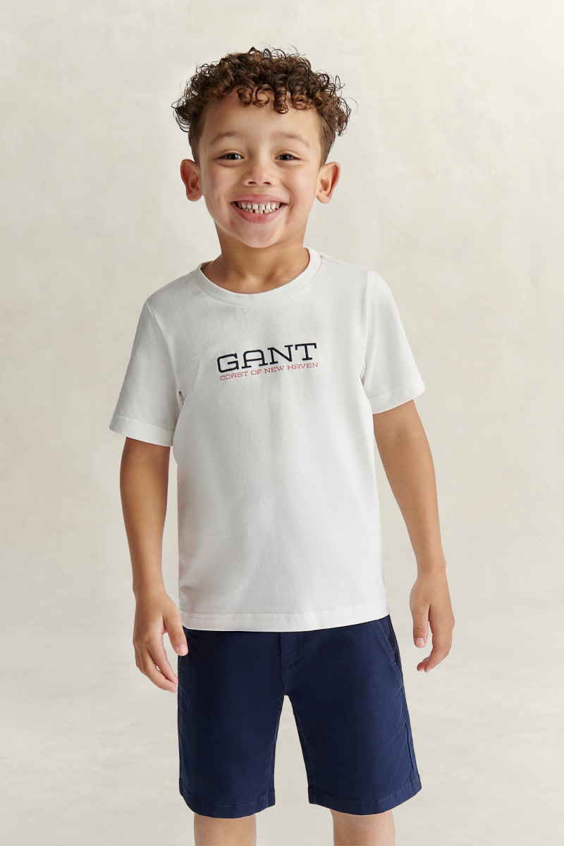 TRIČKO GANT COASTAL GRAPHIC SS T-SHIRT WHITE