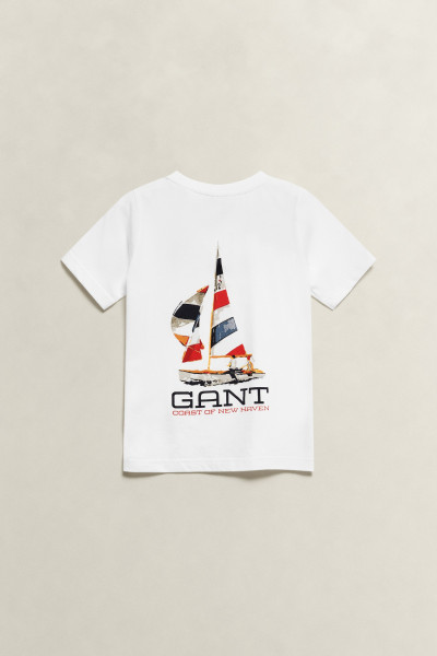 PÓLÓ GANT COASTAL GRAPHIC SS T-SHIRT - Kép 2