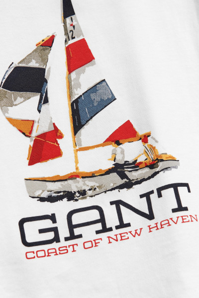 PÓLÓ GANT COASTAL GRAPHIC SS T-SHIRT - Kép 3