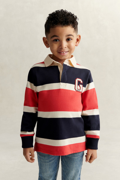 PÓLÓ GANT COLLEGIATE LS RUGBY POLO SHIRT - Kép 1