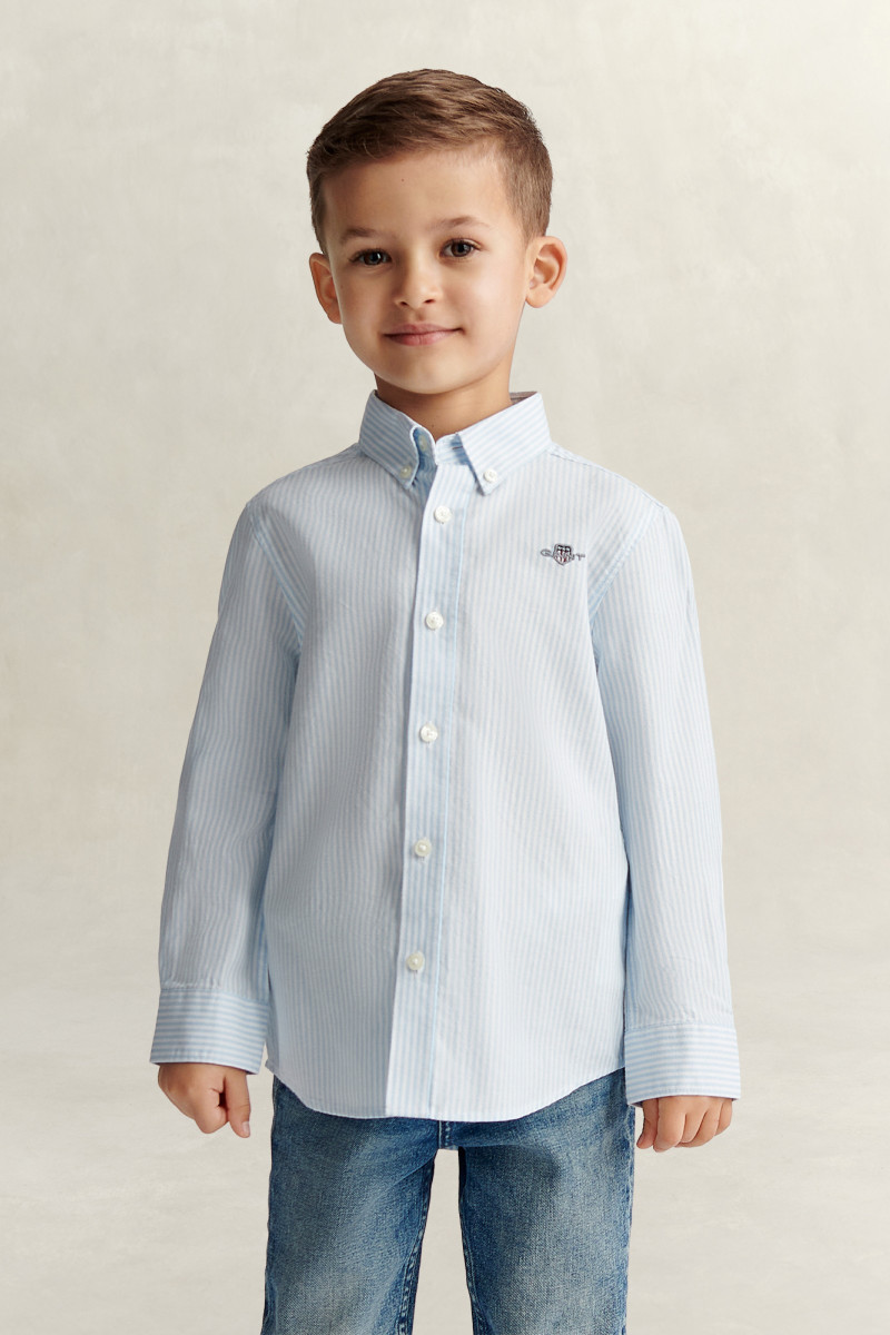 KOŠEĽA GANT SHIELD OXFORD STRIPE SHIRT SKY BLUE