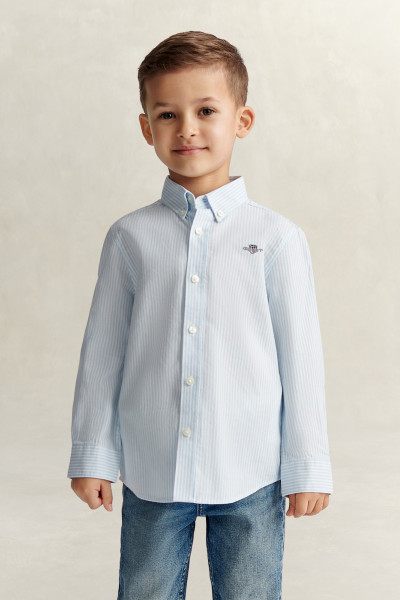 KOŠEĽA GANT SHIELD OXFORD STRIPE SHIRT - Fotografia č. 1