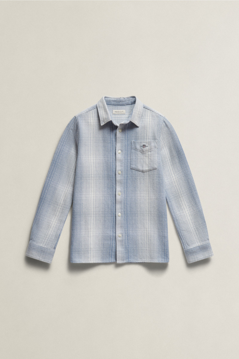 E-shop KOŠILE GANT CHECKED OVERSHIRT SKY BLUE