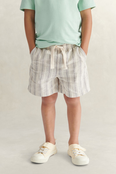 ŠORTKY GANT STRIPED LINEN DRAWSTRING SHORTS - Fotografia č. 1