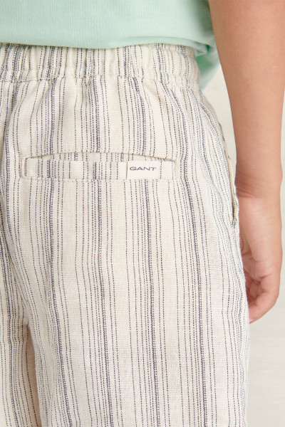 ŠORTKY GANT STRIPED LINEN DRAWSTRING SHORTS - Fotografia č. 3