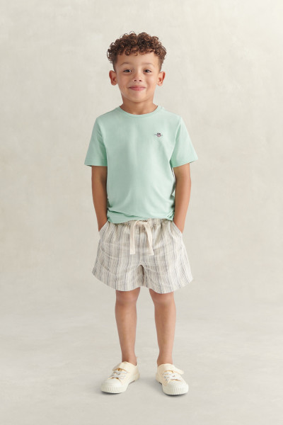 ŠORTKY GANT STRIPED LINEN DRAWSTRING SHORTS - Fotografia č. 4