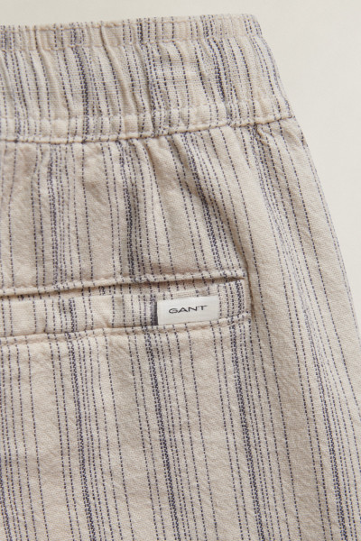 ŠORTKY GANT STRIPED LINEN DRAWSTRING SHORTS - Fotografia č. 6