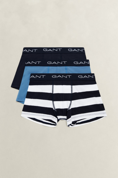 SPODNÍ PRÁDLO GANT 3 PACK STRIPE BOXER BRIEFS - Fotografie č. 1