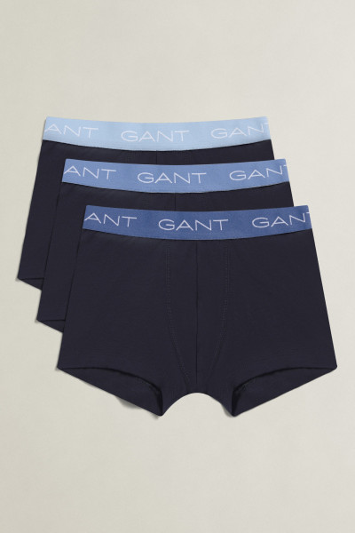 SPODNÁ BIELIZEŇ GANT 3 PACK CONTRAST WAISTBAND BOXER BRIEFS - Fotografia č. 1
