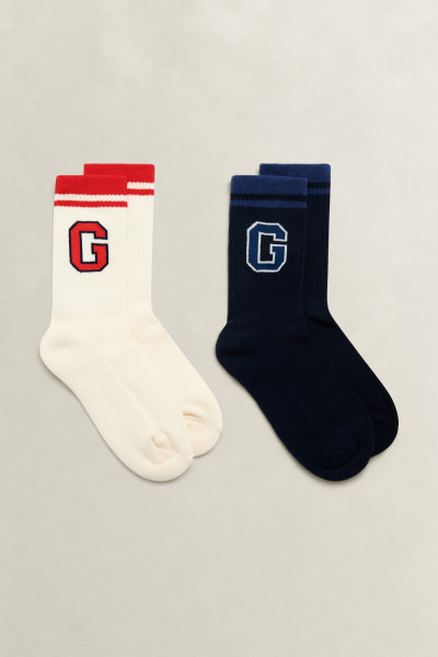 ZOKNI GANT 2 PACK TIPPED G SPORTS SOCK - Kép 1