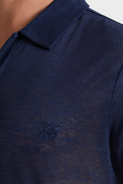 PÓLÓ VILEBREQUIN SOLID LINEN JSY - Kép 4