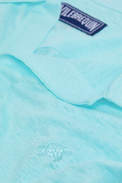 PÓLÓ VILEBREQUIN SOLID LINEN JSY - Kép 5