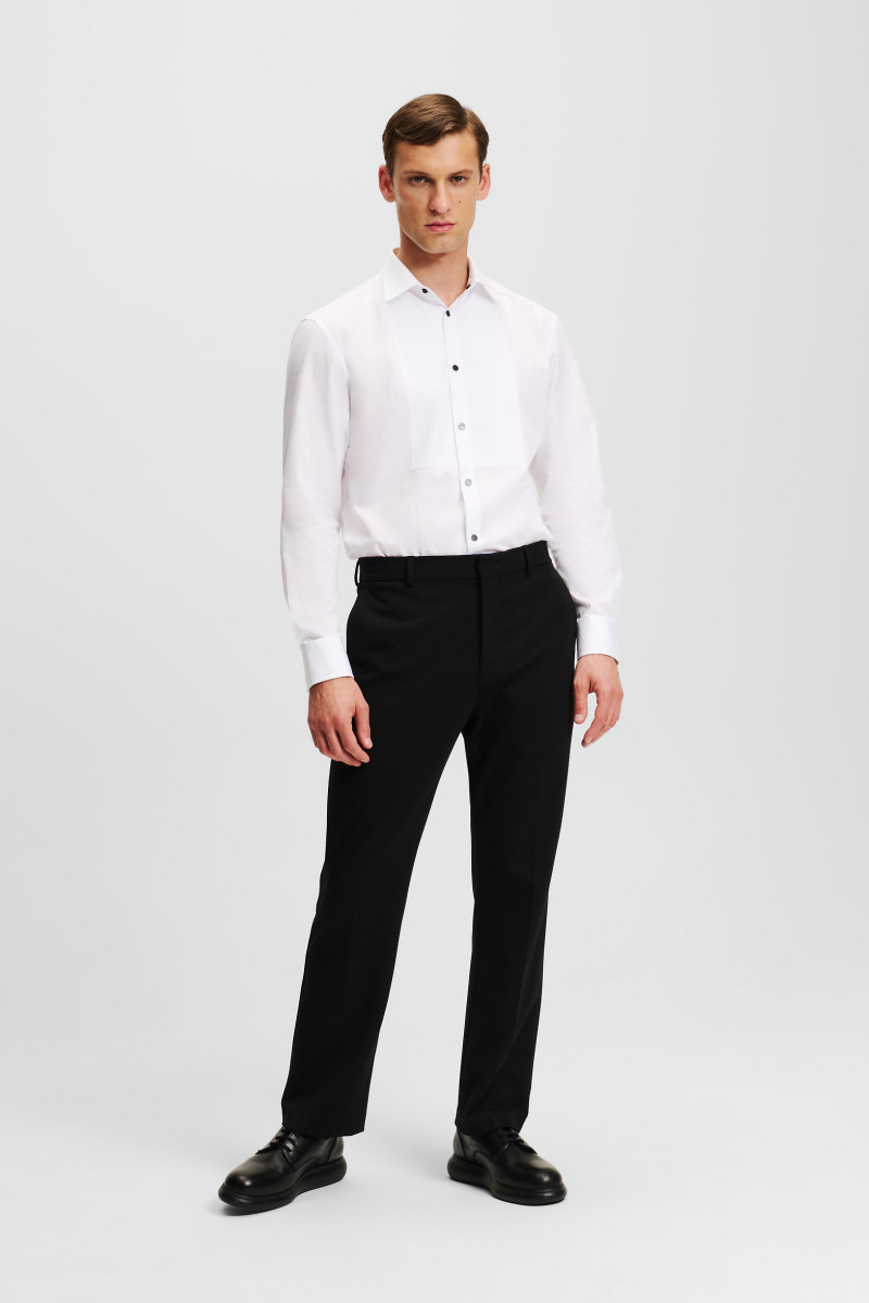 Nohavice Karl Lagerfeld Tailored Punto Pants Black
