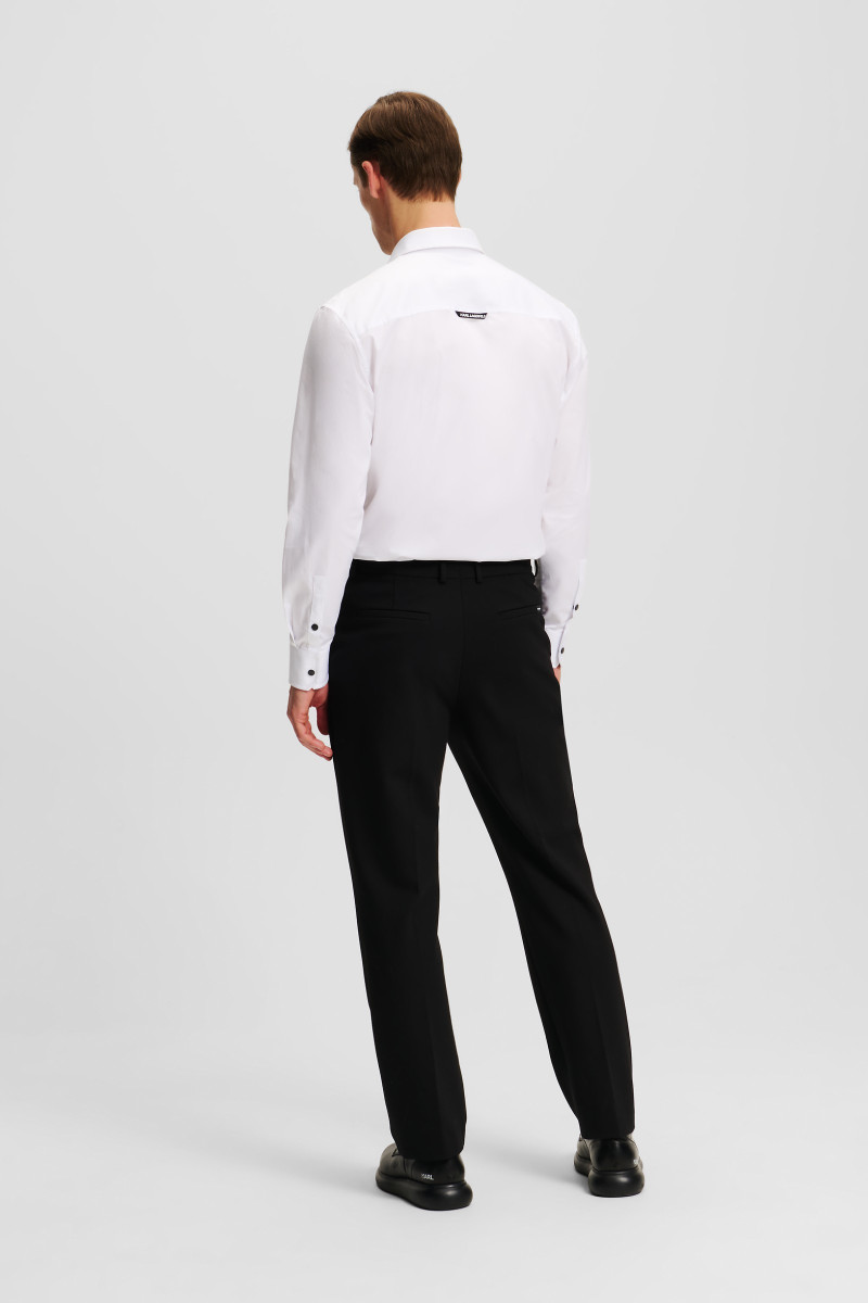Nohavice Karl Lagerfeld Tailored Punto Pants Black