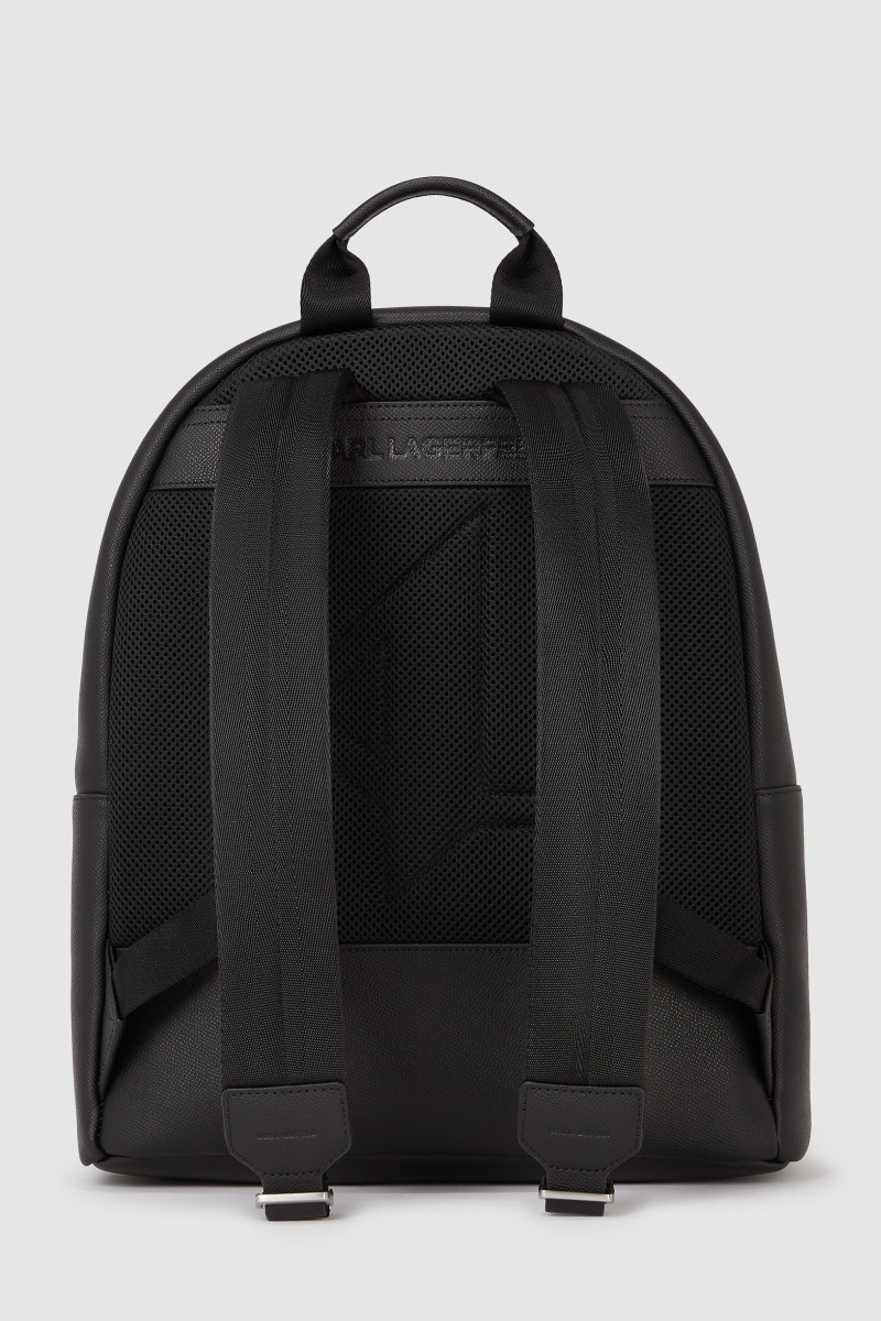 Batoh Karl Lagerfeld K/Monogram Leather Backpack Black