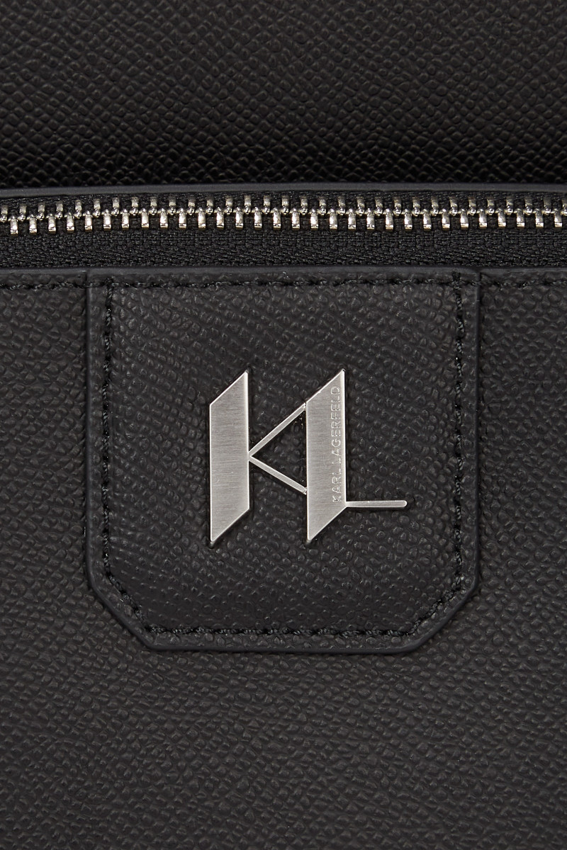 Batoh Karl Lagerfeld K/Monogram Leather Backpack Black