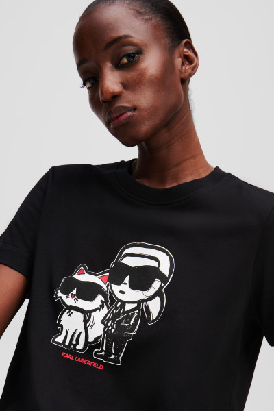 PÓLÓ KARL LAGERFELD IKON SKETCH DUO T-SHIRT - Kép 3