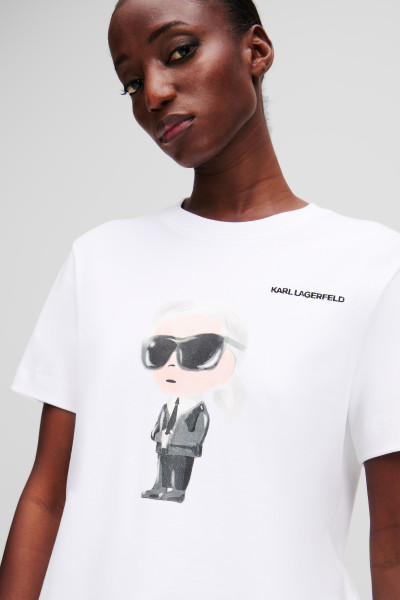 PÓLÓ KARL LAGERFELD IKON AQUARELLE K T-SHIRT - Kép 3