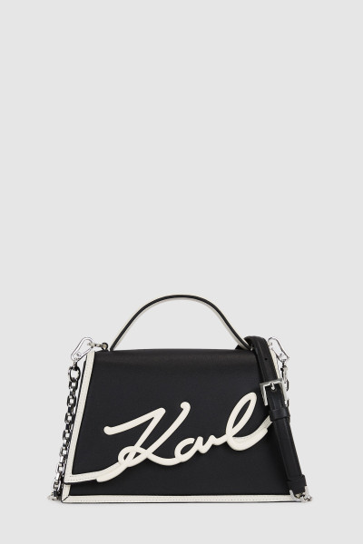 CROSSBODY KARL LAGERFELD K/SIGNATURE 2.0 SP SM CB BL/WH - Kép 1