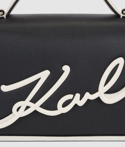CROSSBODY KARL LAGERFELD K/SIGNATURE 2.0 SP SM CB BL/WH - Kép 5