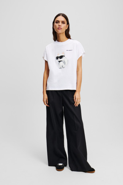 PÓLÓ KARL LAGERFELD IKON AQUARELLE C LOOSE T-SHIRT - Kép 2