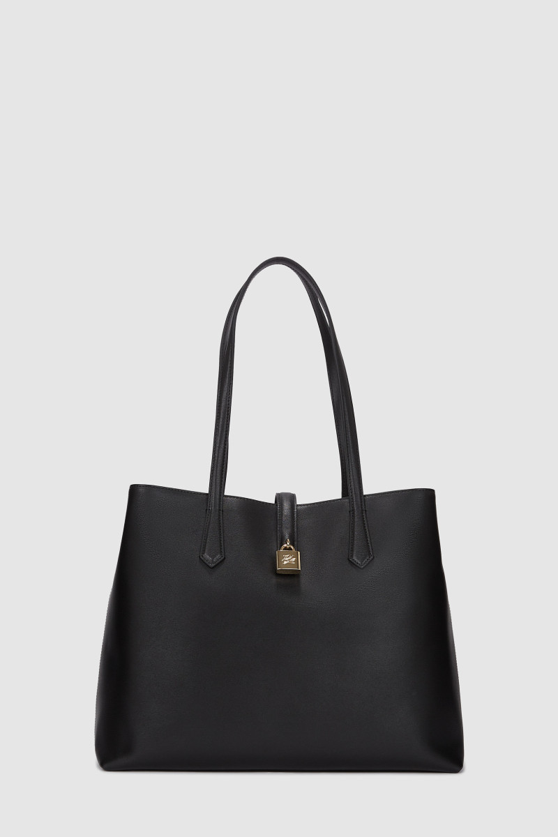 Kabelka Karl Lagerfeld K/Autograph Padlock Md Tote Black/Gold