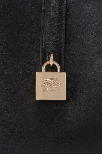 RETIKÜL KARL LAGERFELD K/AUTOGRAPH PADLOCK MD TOTE - Kép 5