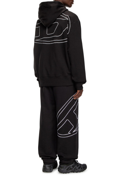 MELEGÍTŐ FELSŐ DIESEL S-MACS-HOOD-MEGOVAL-D SWEAT-SHIRT - Kép 3