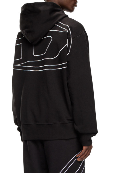 MELEGÍTŐ FELSŐ DIESEL S-MACS-HOOD-MEGOVAL-D SWEAT-SHIRT - Kép 1