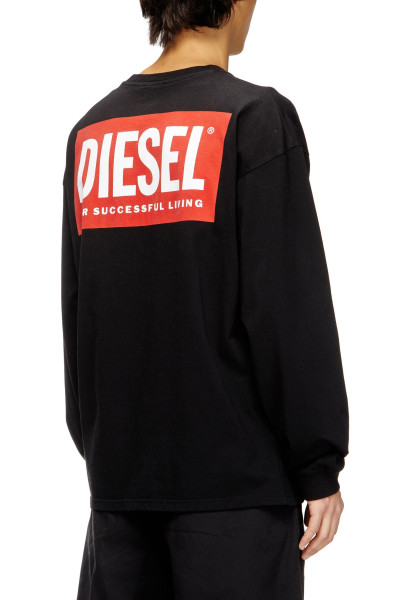 PÓLÓ DIESEL T-BOXT-LS-BISK T-SHIRT - Kép 2