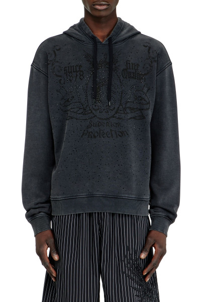 MELEGÍTŐ FELSŐ DIESEL S-NORM-HOOD-AA3 SWEAT-SHIRT - Kép 1