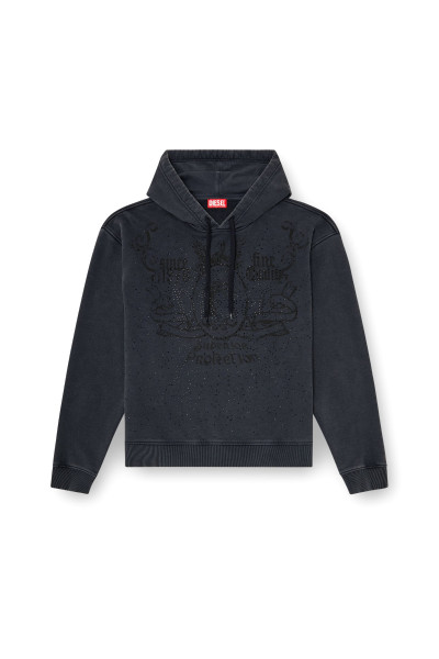 MELEGÍTŐ FELSŐ DIESEL S-NORM-HOOD-AA3 SWEAT-SHIRT - Kép 4