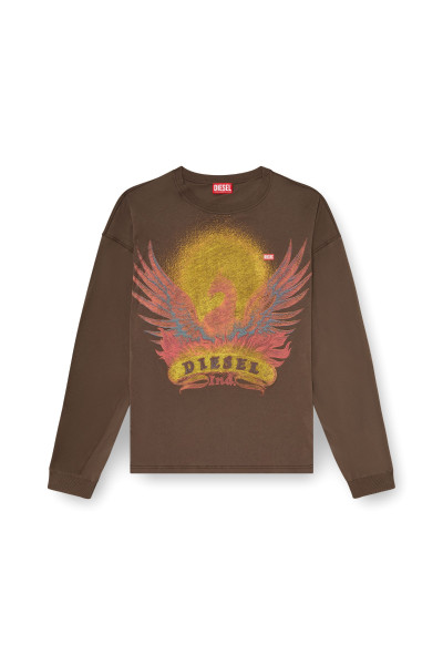 PÓLÓ DIESEL T-BOXT-LS-AA1 T-SHIRT - Kép 4
